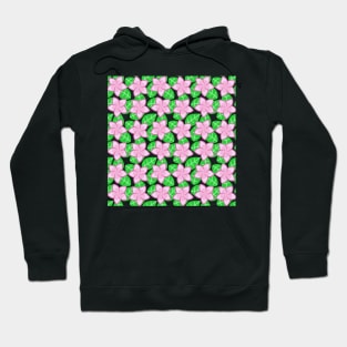 Frangipani Flower Pattern Hoodie